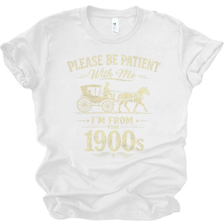 Please Be Patient With Me I'm From The 1900s Vintage Premium Tri-Blend Unisex Jersey T-Shirt
