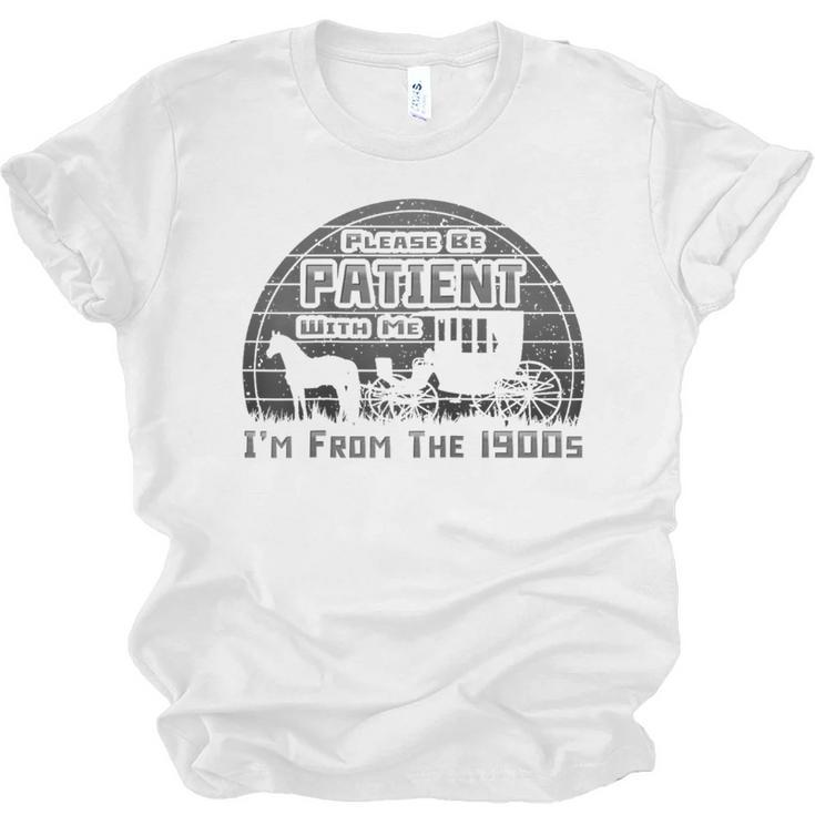 Please Be Patient With Me I'm From The 1900s Vintage Retro Raglan Baseball Tee Unisex Jersey T-Shirt