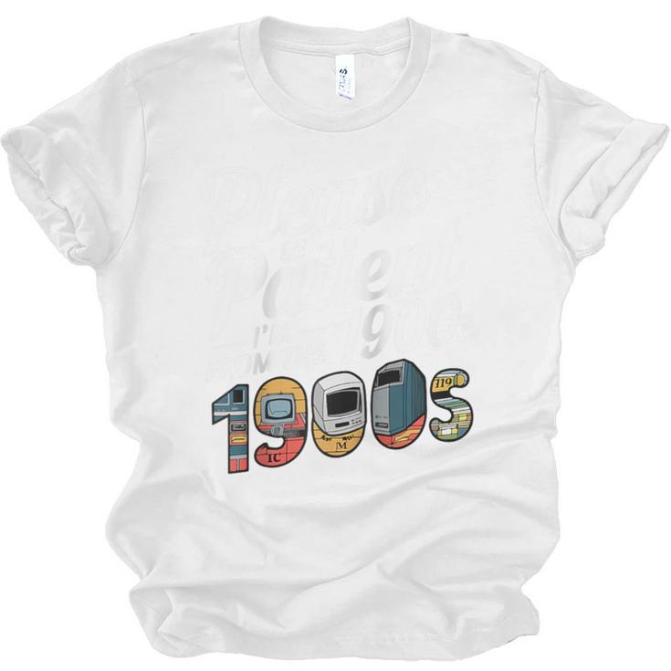 Please Be Patient I'm From The 1900s Vintage Tech Graphic Raglan Baseball Tee Unisex Jersey T-Shirt