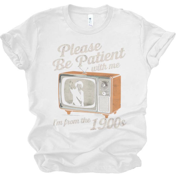 Please Be Patient With Me I'm From The 1900s Vintage TV Unisex Jersey T-Shirt