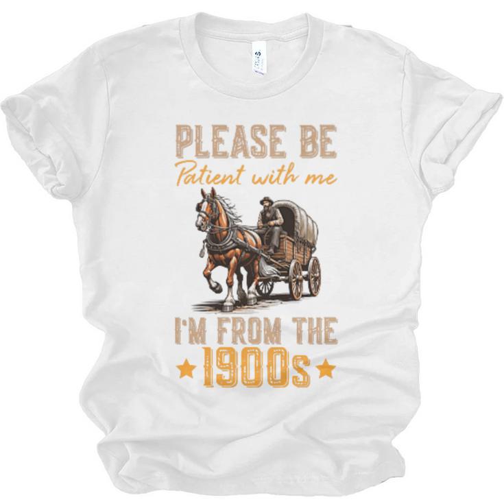 Please Be Patient With Mee I'm From The 1900s Minimalist Premium Unisex Jersey T-Shirt