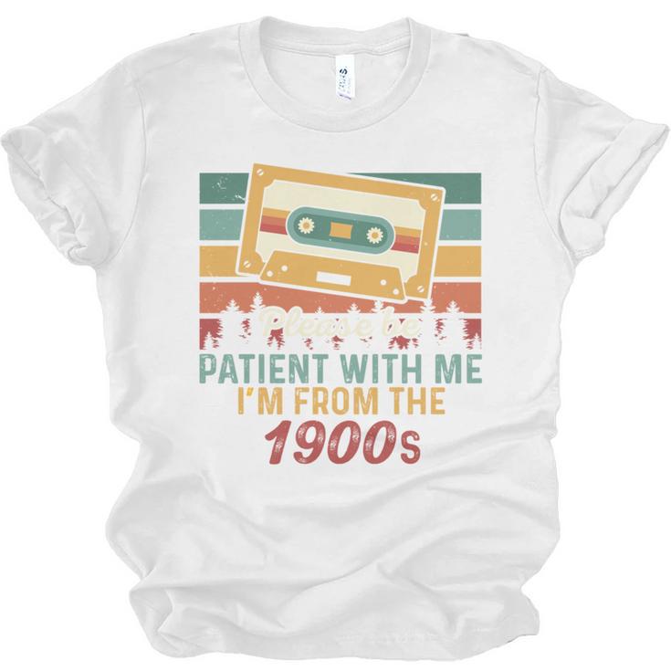 Please Be Patient-With Me I'm From The 1900s Retro Music Unisex Jersey T-Shirt