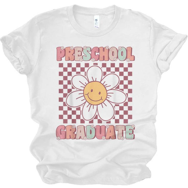 Preschool Graduation Graduate Cute Groovy Last Day Of Pre K Unisex Jersey T-Shirt