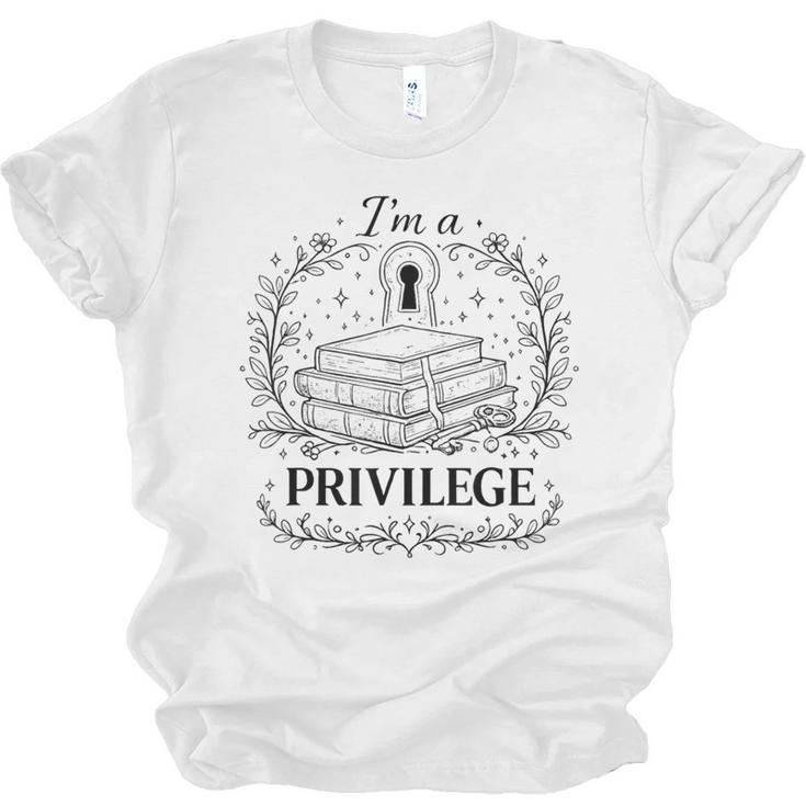 Im A Privilege Vintage Book Illustration Unisex Jersey T-Shirt