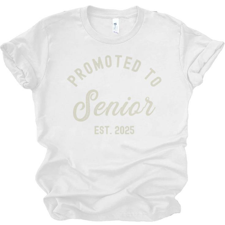Promoted To Senior Est 2025 High School College Graduation Premium Unisex Jersey T-Shirt
