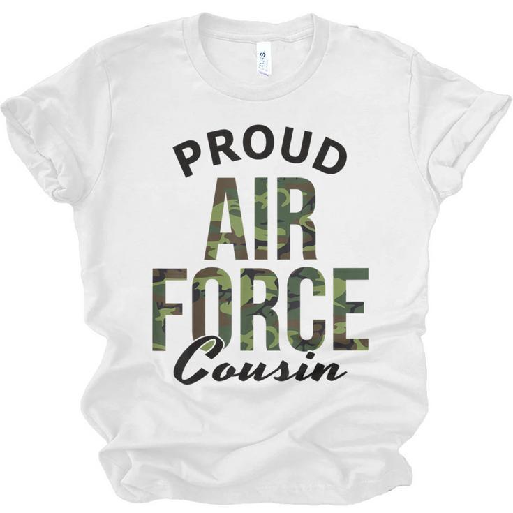Proud Air Force Cousin Deployment Homecoming Graduation USAF Unisex Jersey T-Shirt