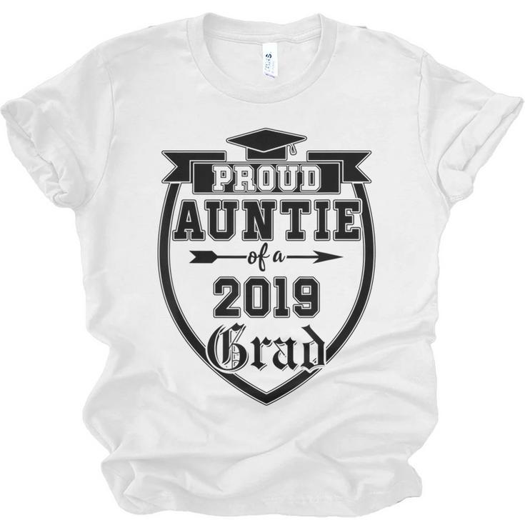 Proud Auntie Of a 2019 Grade Aunt Graduation Unisex Jersey T-Shirt