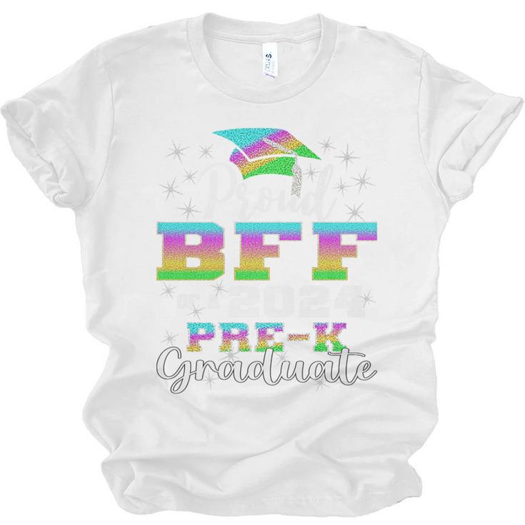 Proud Bff Of PreK School Graduate 2024 Graduation Bff Premium Unisex Jersey T-Shirt