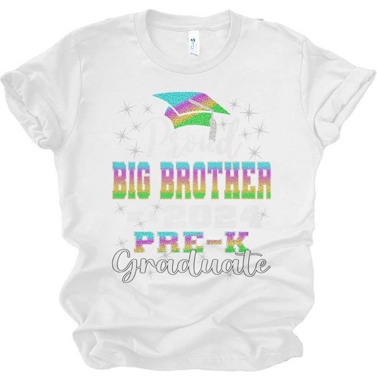 Proud Big Brother Of PreK School Graduate 2024 Graduation Premium Unisex Jersey T-Shirt