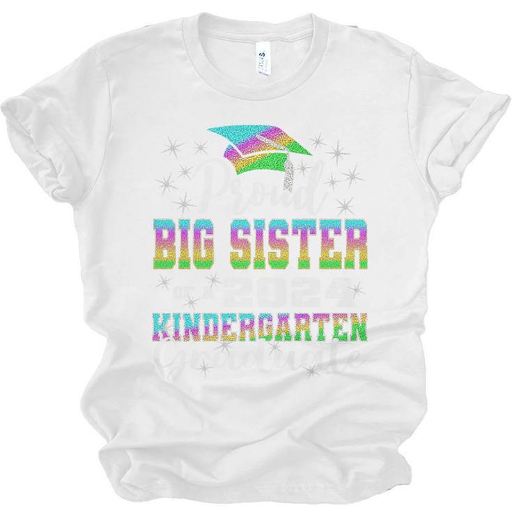 Proud Big Sister Of Kindergarten Graduate 2024 Graduation Premium Unisex Jersey T-Shirt