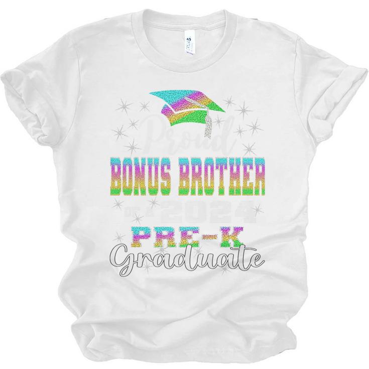Proud Bonus Brother Of PreK School Graduate 2024 Graduation Premium Unisex Jersey T-Shirt