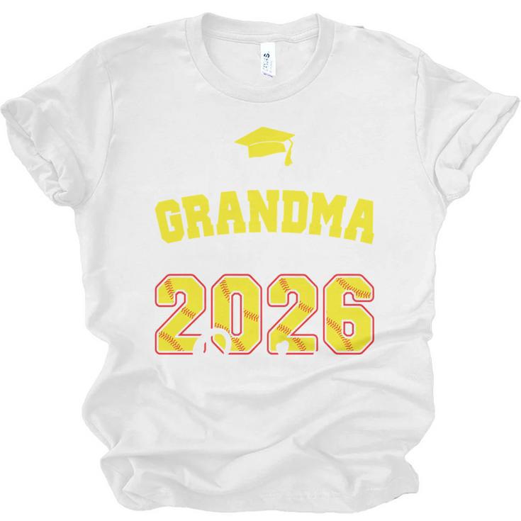 Proud Grandma Of A 2026 Senior Softball Graduation Matching Unisex Jersey T-Shirt