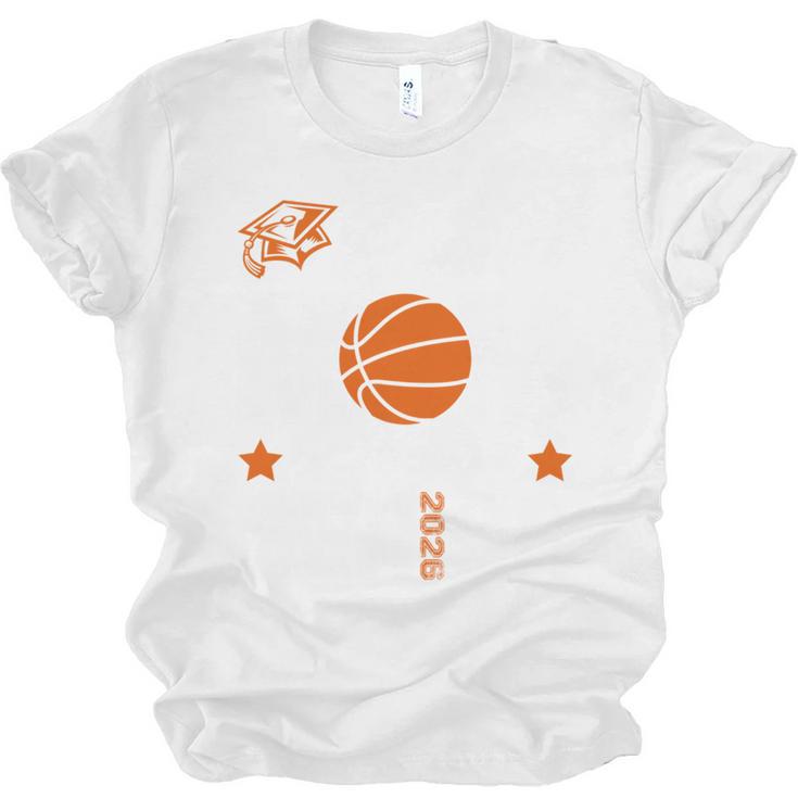Proud Mom Of a Basketball Senior Class Of 2026 Graduation Unisex Jersey T-Shirt