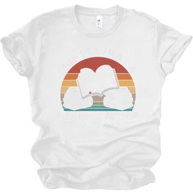 Published Author Book Writer Book Writing Novelist Premium Tri-Blend Unisex Jersey T-Shirt
