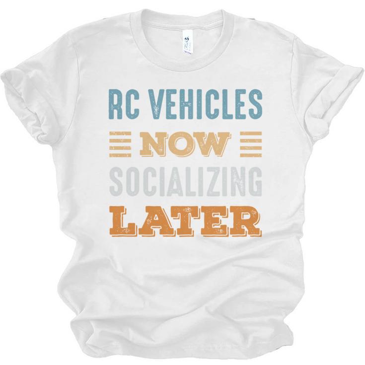 RC Vehicles Now Minimal Socializing Introvert Vintage Unisex Jersey T-Shirt