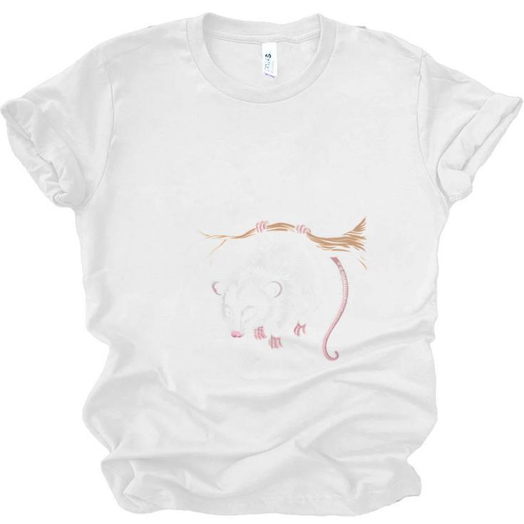 Read Books Be Weird Stay Feral Opossum Unisex Jersey T-Shirt