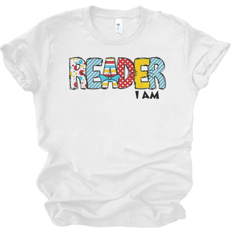 Reader I Am Bookworm Librarian I Heart Read Book Lover Unisex Jersey T-Shirt