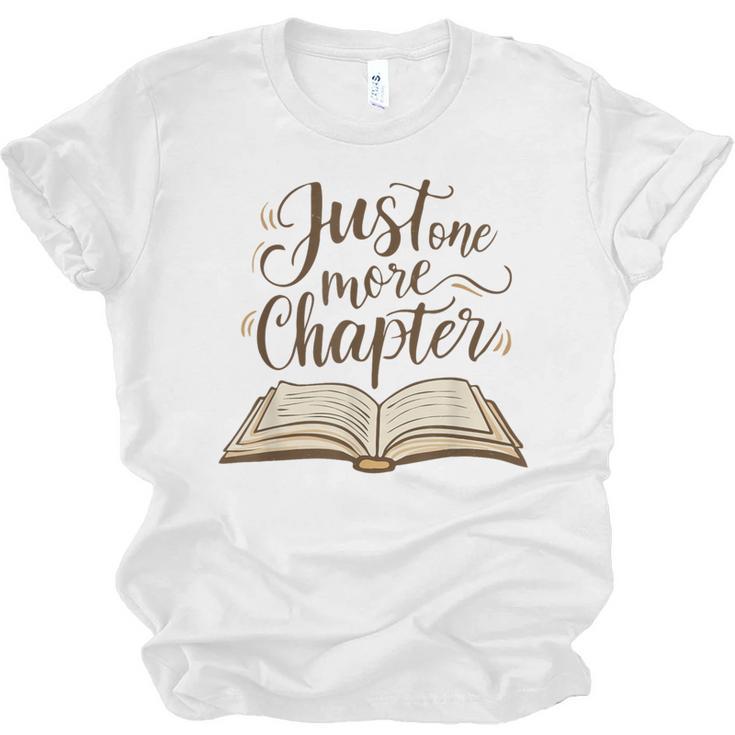 Reading Book Lover Club Librarian Just One More Chapter Unisex Jersey T-Shirt