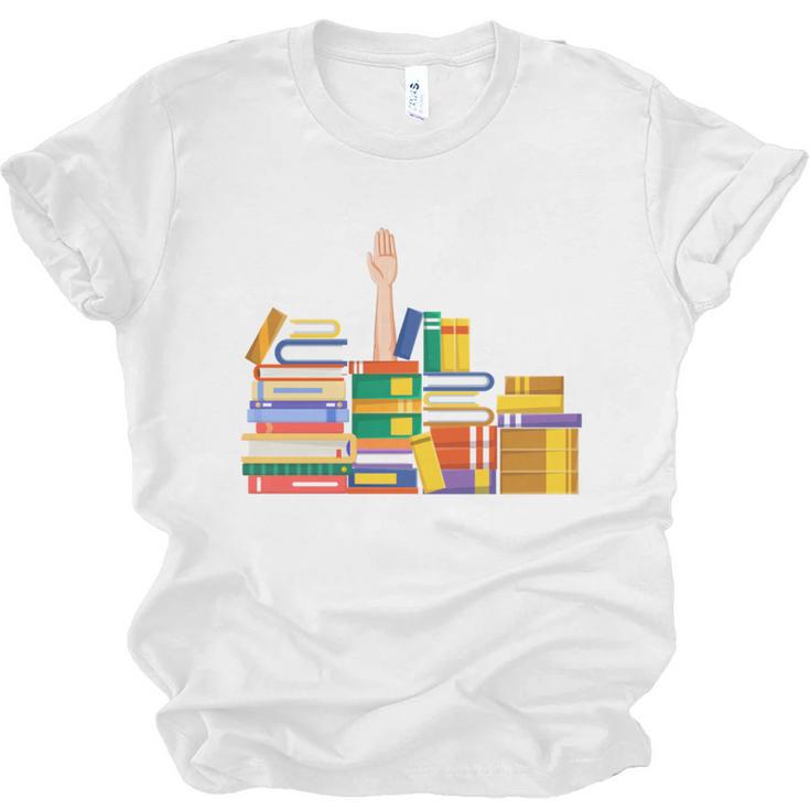 Reading Books Librarian Reader Nerd I'm Ok Teacher Unisex Jersey T-Shirt