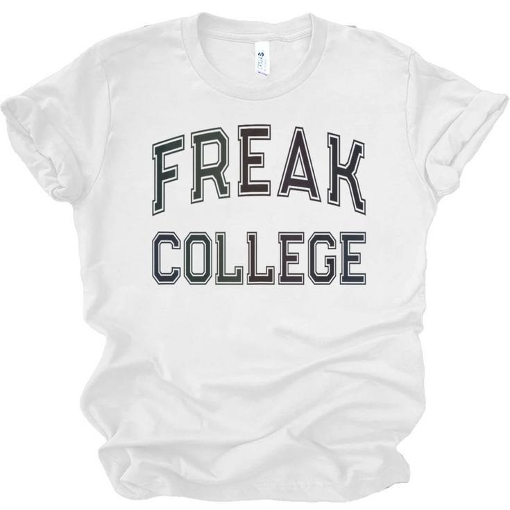 Retro Anti Social FREAK COLLEGE Introvert Stay Away From Me Unisex Jersey T-Shirt