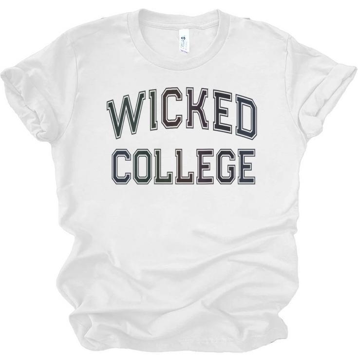 Retro Anti Social WICKED COLLEGE Introvert Stay Away From Me Unisex Jersey T-Shirt