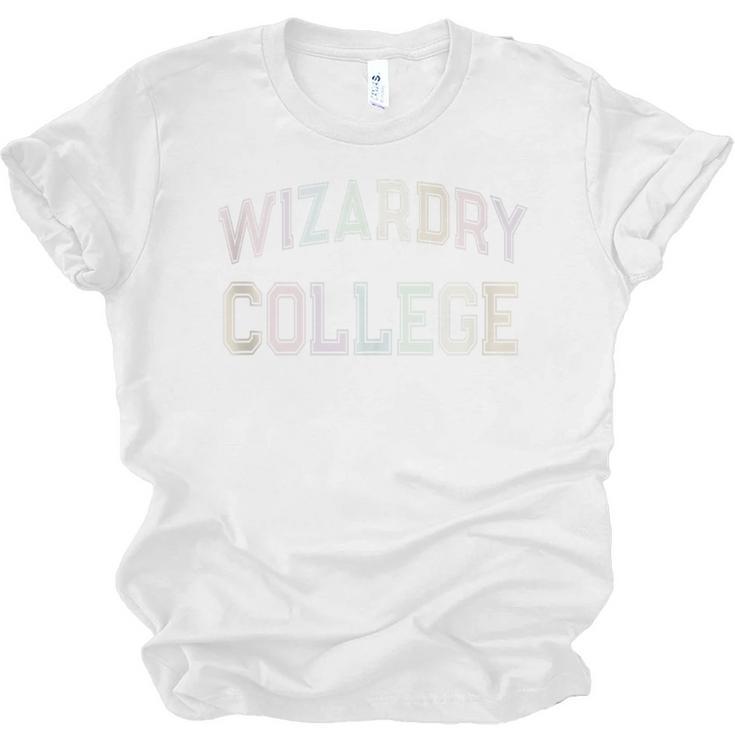 Retro Antisocial WIZARDRY COLLEGE Introvert Sarcastic Unisex Jersey T-Shirt