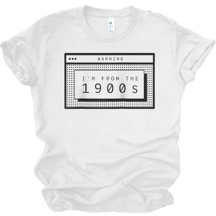 Retro Computer Screen I'm From The 1900s Birthday Raglan Baseball Tee Unisex Jersey T-Shirt