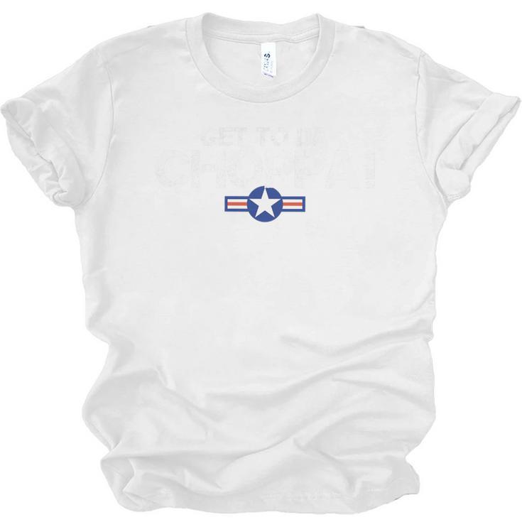 Retro Get To Da Choppa Shirt 80s Movie Nostalgia Tee Premium Tri-Blend Unisex Jersey T-Shirt