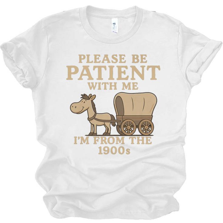Retro Please Be Patient With Me I'm From The 1900s Vintage Premium Unisex Jersey T-Shirt