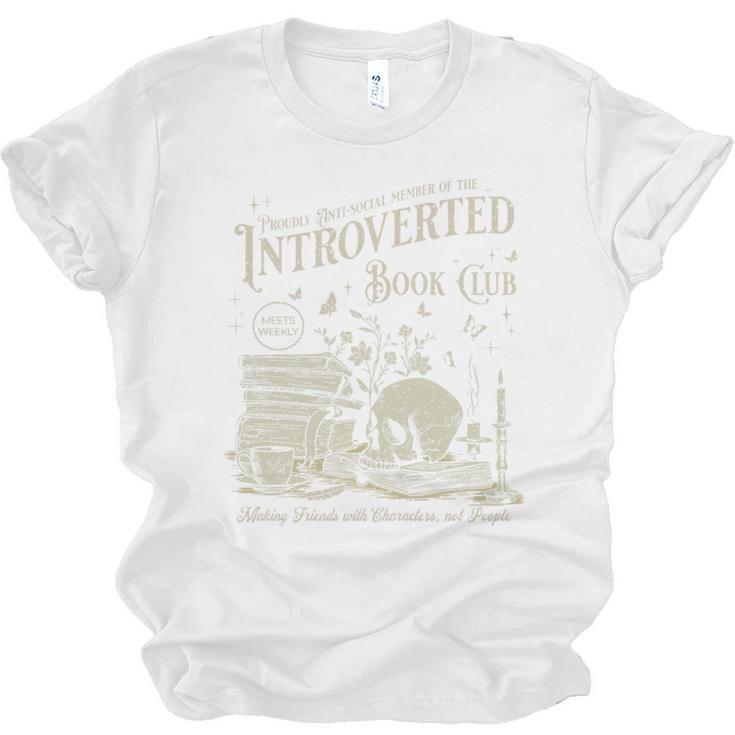 Retro Proud Anti Social Member Of Introverted Book Club Premium Tri-Blend Unisex Jersey T-Shirt