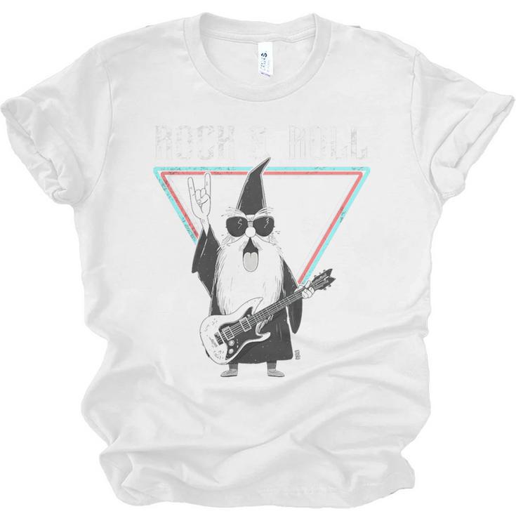 Rock & Roll Wizard Music Nostalgia Premium Tri-Blend Unisex Jersey T-Shirt