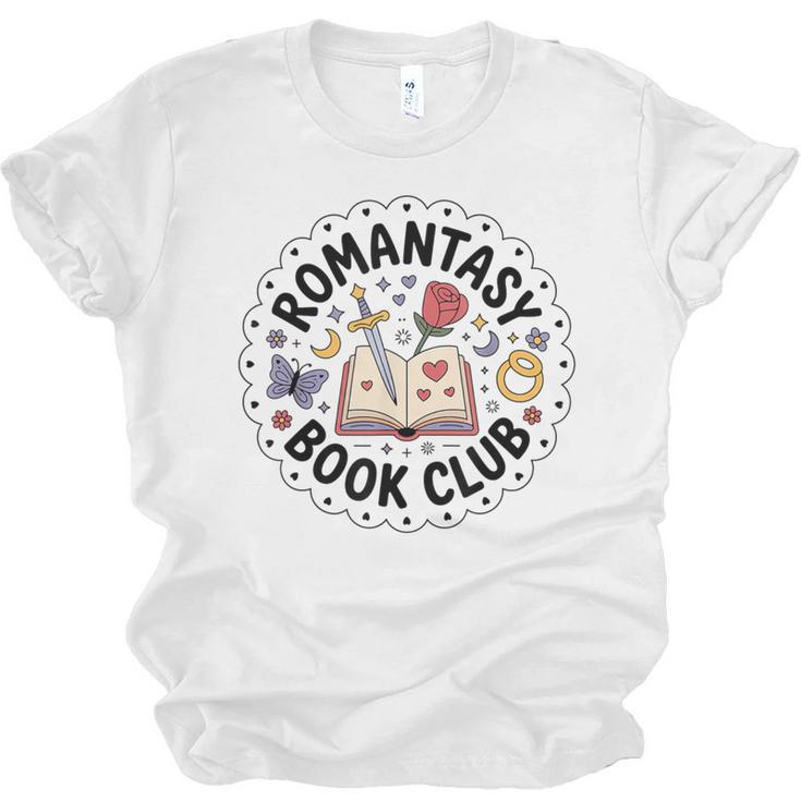 Romantasy Book Club Romance Fantasy Book Lover Tee Unisex Jersey T-Shirt