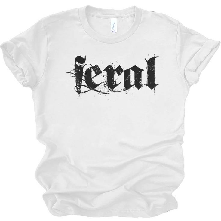 Sarcasm Women Introvert Wild Men Feral Unisex Jersey T-Shirt