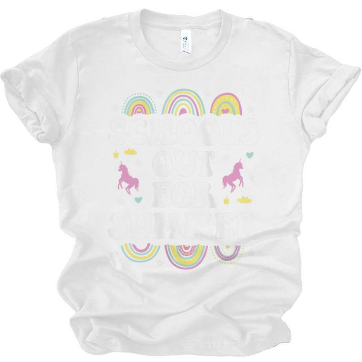 School's Out For Summer Unicorn Graduation Teacher Student Unisex Jersey T-Shirt