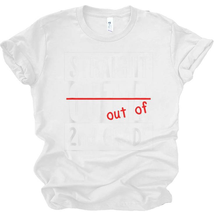 Second Grade Graduation Shirt Straight Outta 2nd Grade Unisex Jersey T-Shirt