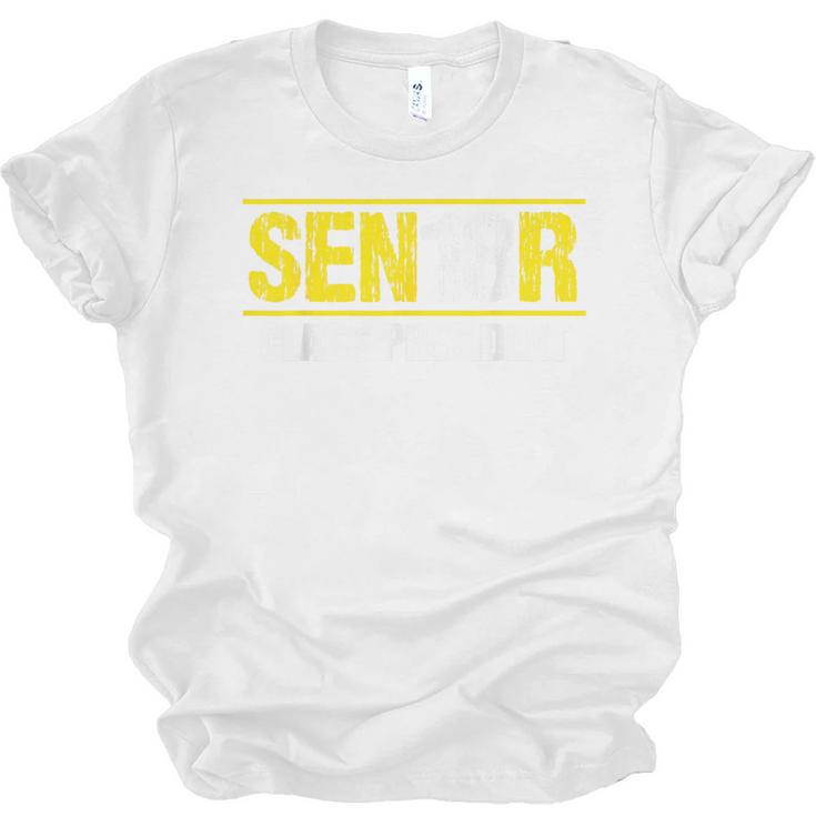 Senior 2018 Class President-School Colors Graduation Unisex Jersey T-Shirt