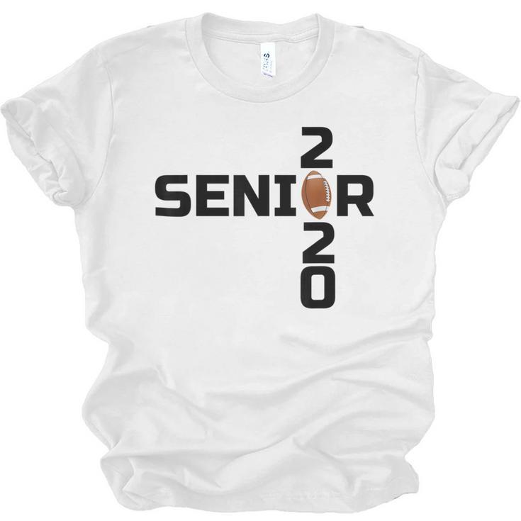 Senior 2020 Football Graduation Shirt Unisex Jersey T-Shirt