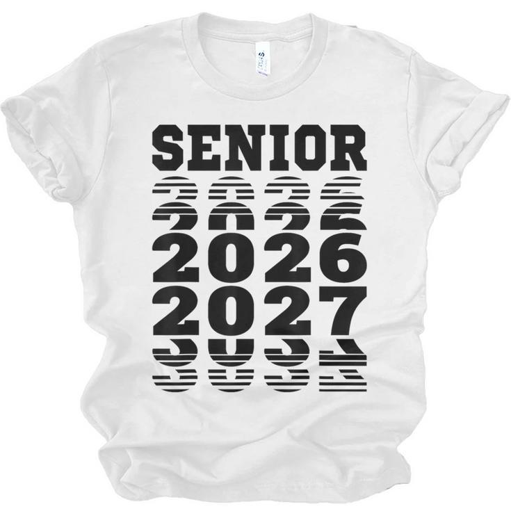 Senior 2026 2027 Class Of Graduation Unisex Jersey T-Shirt
