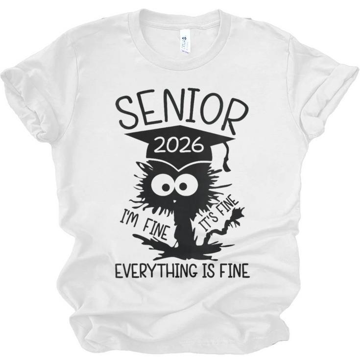 Senior 2026 High School College Graduation Year Class Of 26 Unisex Jersey T-Shirt