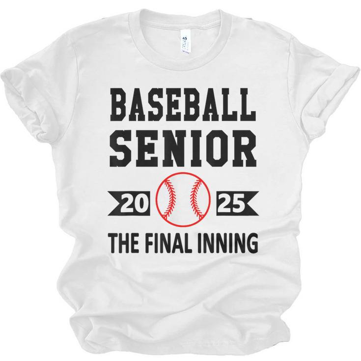Senior Class Of 2025 Baseball Senior Night Graduation Party Unisex Jersey T-Shirt