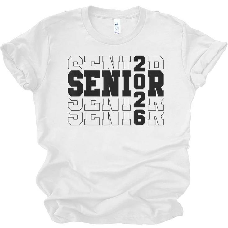 Senior Class Of 2026 Varsity Text Graduation Unisex Jersey T-Shirt