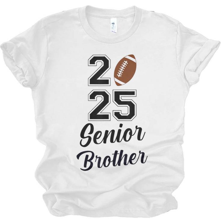 Senior Football Brother Class Of 2025 Graduation Graduate Unisex Jersey T-Shirt