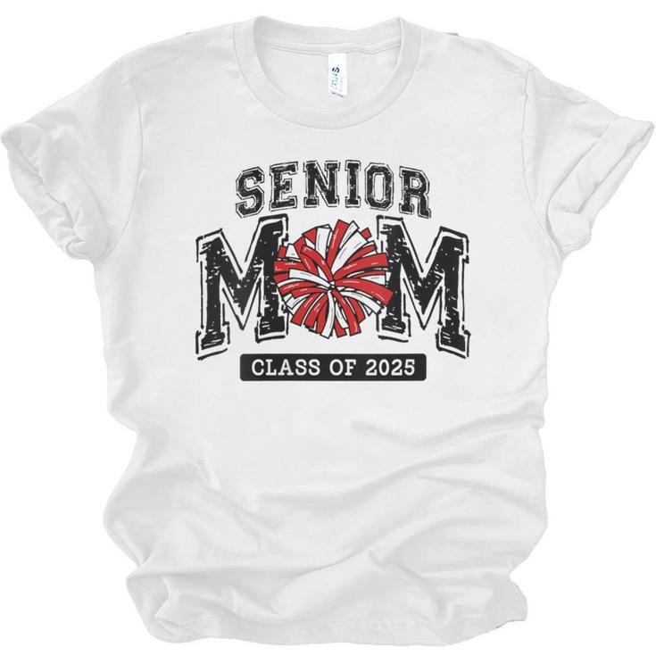 Senior Mom 2025 Cheer Mama Class Of 2025 Graduation Unisex Jersey T-Shirt