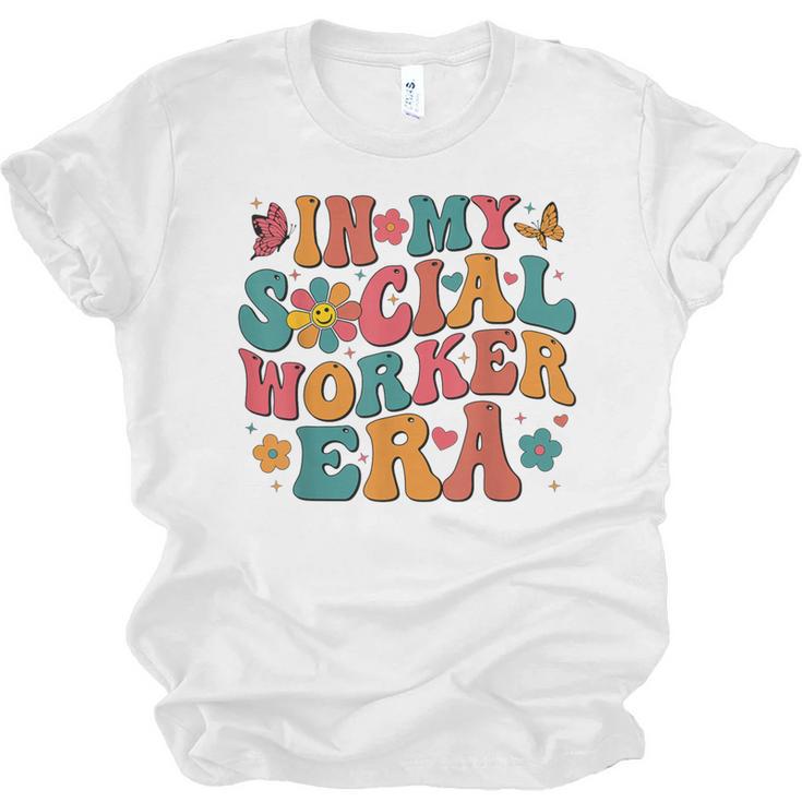 In My Social Worker Era Cute Social Worker Graduation MSW Unisex Jersey T-Shirt