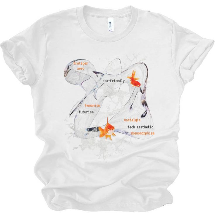 Splash Water Frutiger Aero Y2K Style Clownfish Unisex Jersey T-Shirt