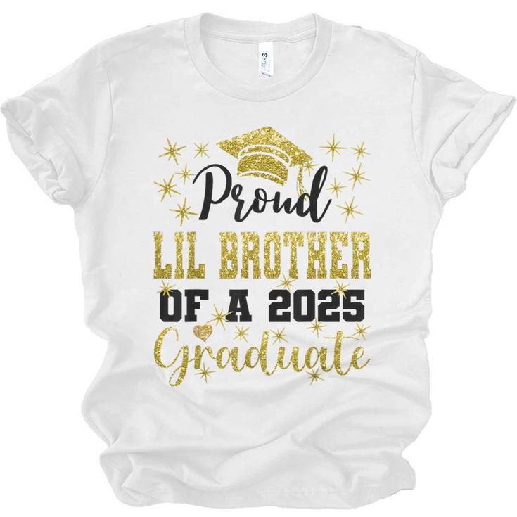 Super Proud Little Brother 2025 Graduate Graduation Family Unisex Jersey T-Shirt