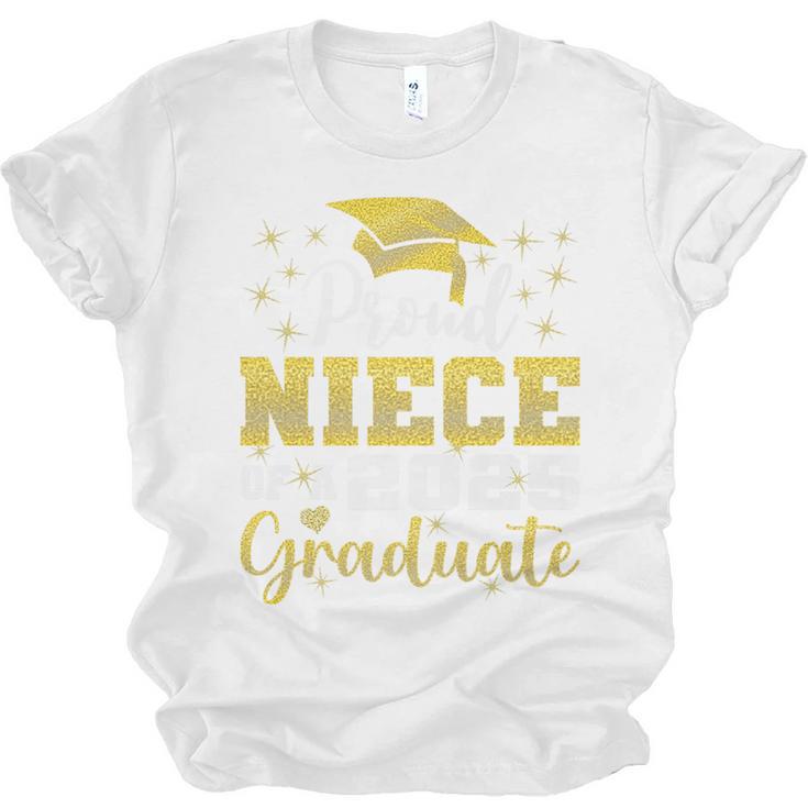 Super Proud Niece Of 2025 Graduate Senior Graduation Family Premium Unisex Jersey T-Shirt