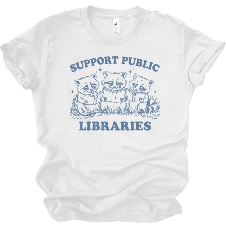 Support Your Local Library Read Banned Books Librarian Unisex Jersey T-Shirt
