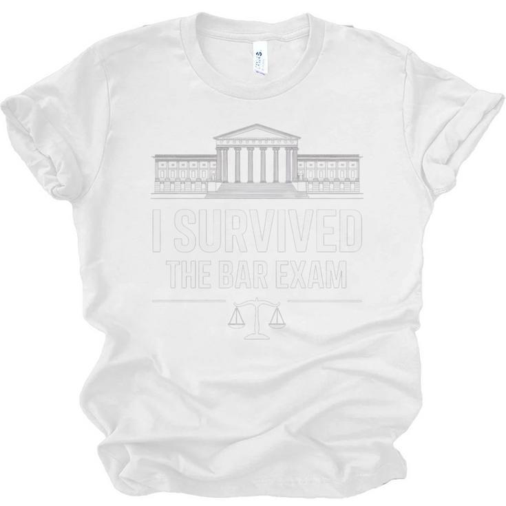 I Survived The Bar Exam Law School Lawyer Graduation Unisex Jersey T-Shirt