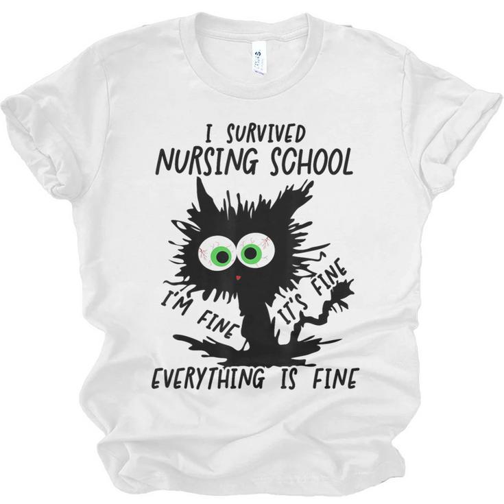 I Survived Nursing School Graduation 2026 Nurse School Grad Unisex Jersey T-Shirt